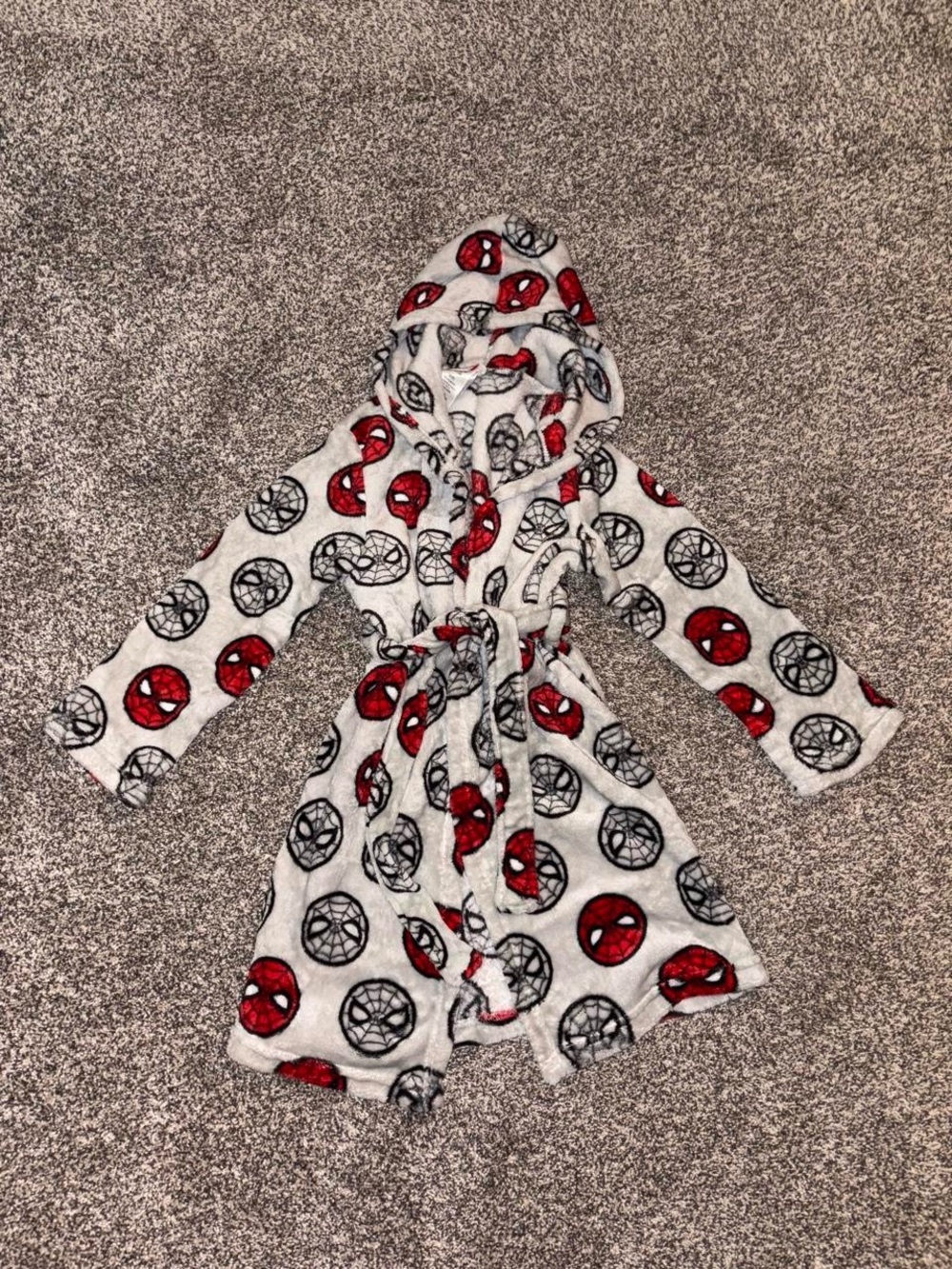 Spiderman robe with hood